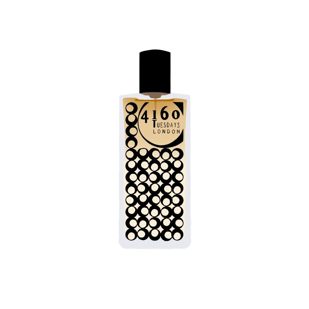 Digital illustration of A Walk in the Forest by 4160 Tuesdays perfume bottle