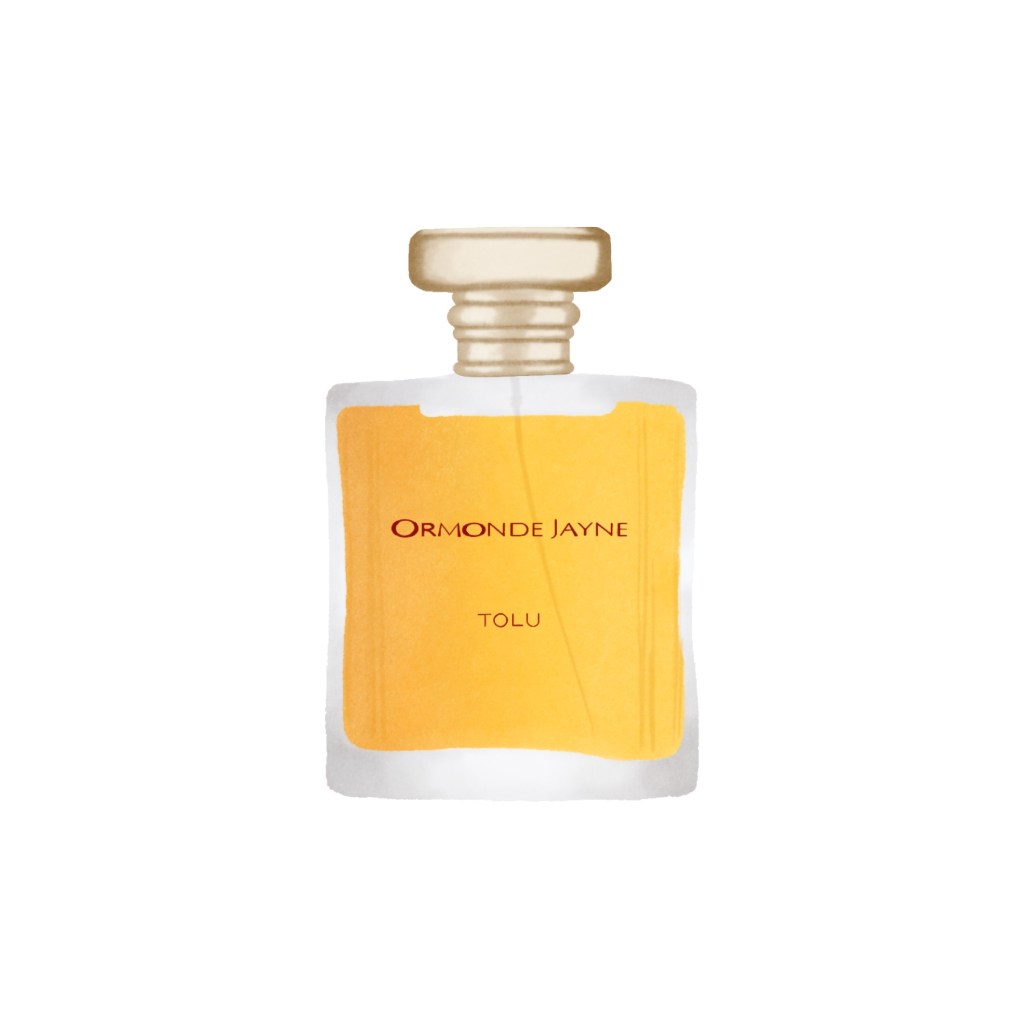 An illustration of a bottle of Tolu perfume by Ormonde Jayne.