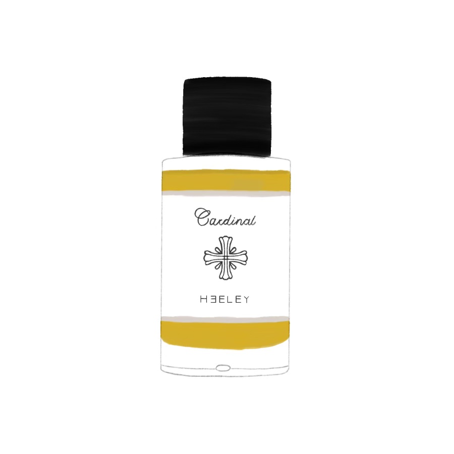 An illustration of Cardinal perfume by Imogen Oakes.